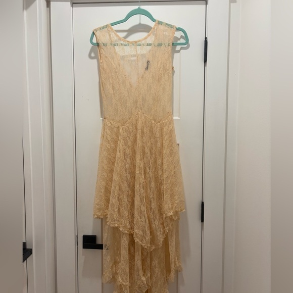 Women’s Lace Dress Size S Maxi Length v Neck Tiered - Picture 1 of 7